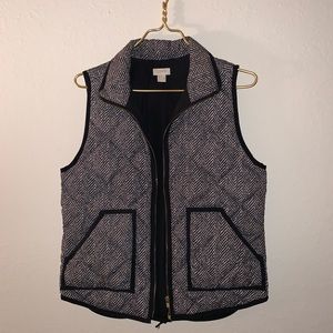 JCrew herringbone vest